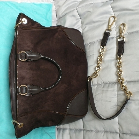 TIFFANY & Co Italian Leather & Suede Handbag - Picture 3 of 12